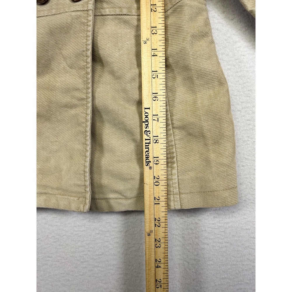 Dark‎ Academia Old Navy Kids 5T Tan Corduroy Double Breasted Peacoat Jacket - Picture 5 of 9